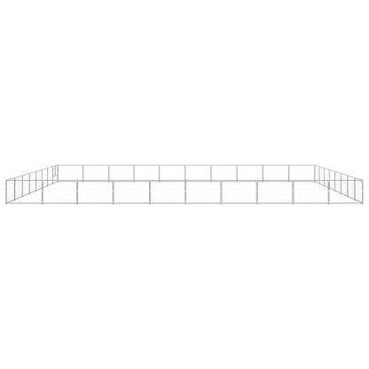Dog Kennel Silver 80 m² Steel