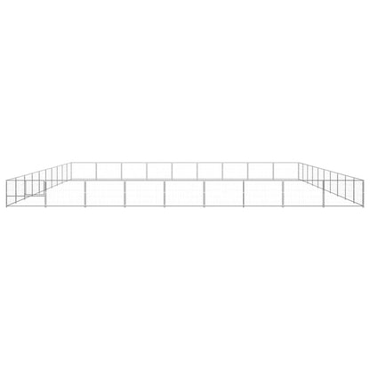 Dog Kennel Silver 90 m² Steel