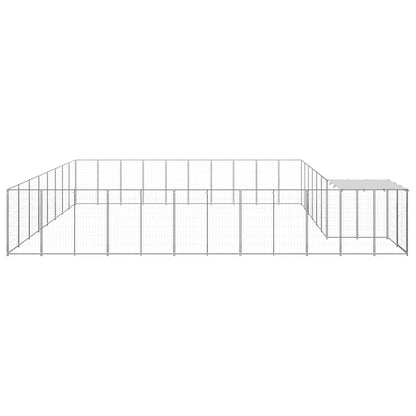 Dog Kennel Silver 25.41 m² Steel
