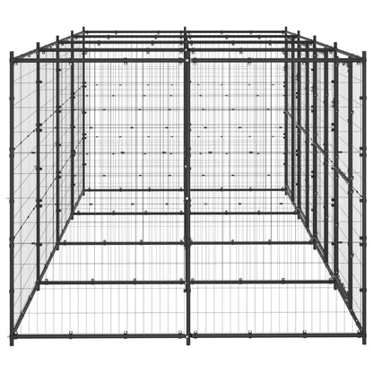 Outdoor Dog Kennel Steel 9.68 m²