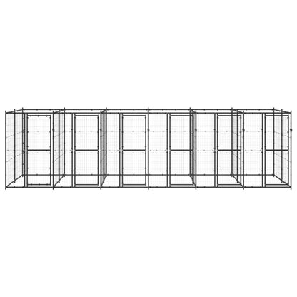 Outdoor Dog Kennel Steel 14.52 m²