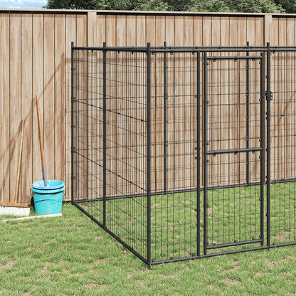 Outdoor Dog Kennel Steel 7.26 m²