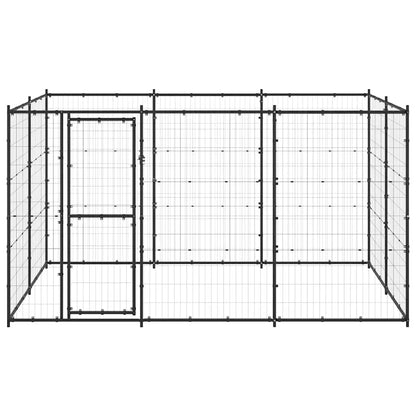 Outdoor Dog Kennel Steel 7.26 m²