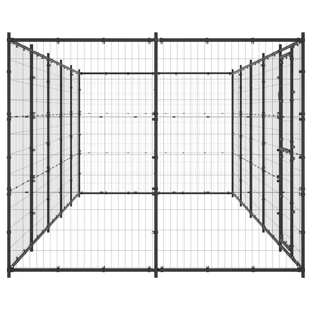 Outdoor Dog Kennel Steel 12.1 m²