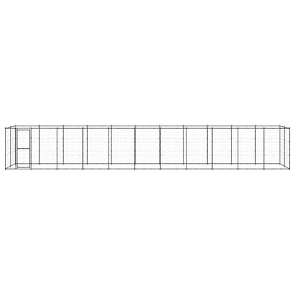 Outdoor Dog Kennel Steel 26.62 m²