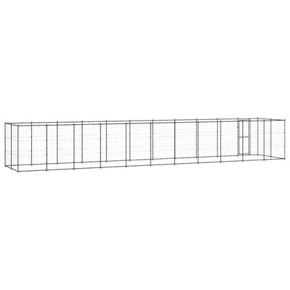Outdoor Dog Kennel Steel 26.62 m²