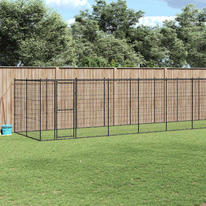 Outdoor Dog Kennel Steel 26.62 m²