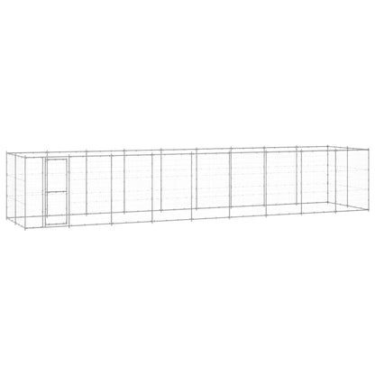 Outdoor Dog Kennel Galvanised Steel 21.78 m²