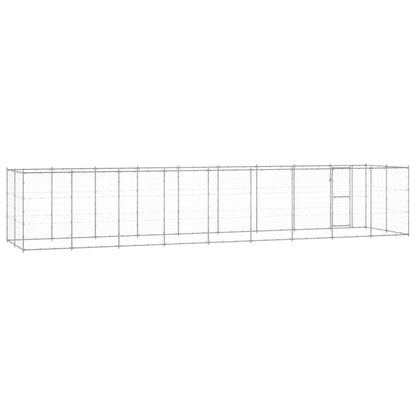 Outdoor Dog Kennel Galvanised Steel 21.78 m²