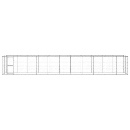 Outdoor Dog Kennel Galvanised Steel 26.62 m²