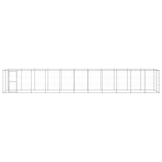 Outdoor Dog Kennel Galvanised Steel 26.62 m²