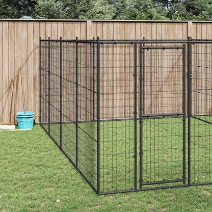 Outdoor Dog Kennel Steel 14.52 m²