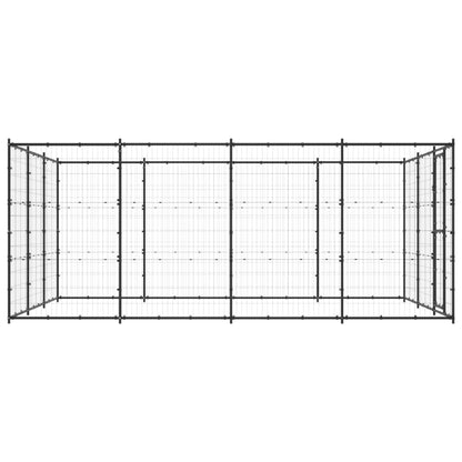 Outdoor Dog Kennel Steel 14.52 m²