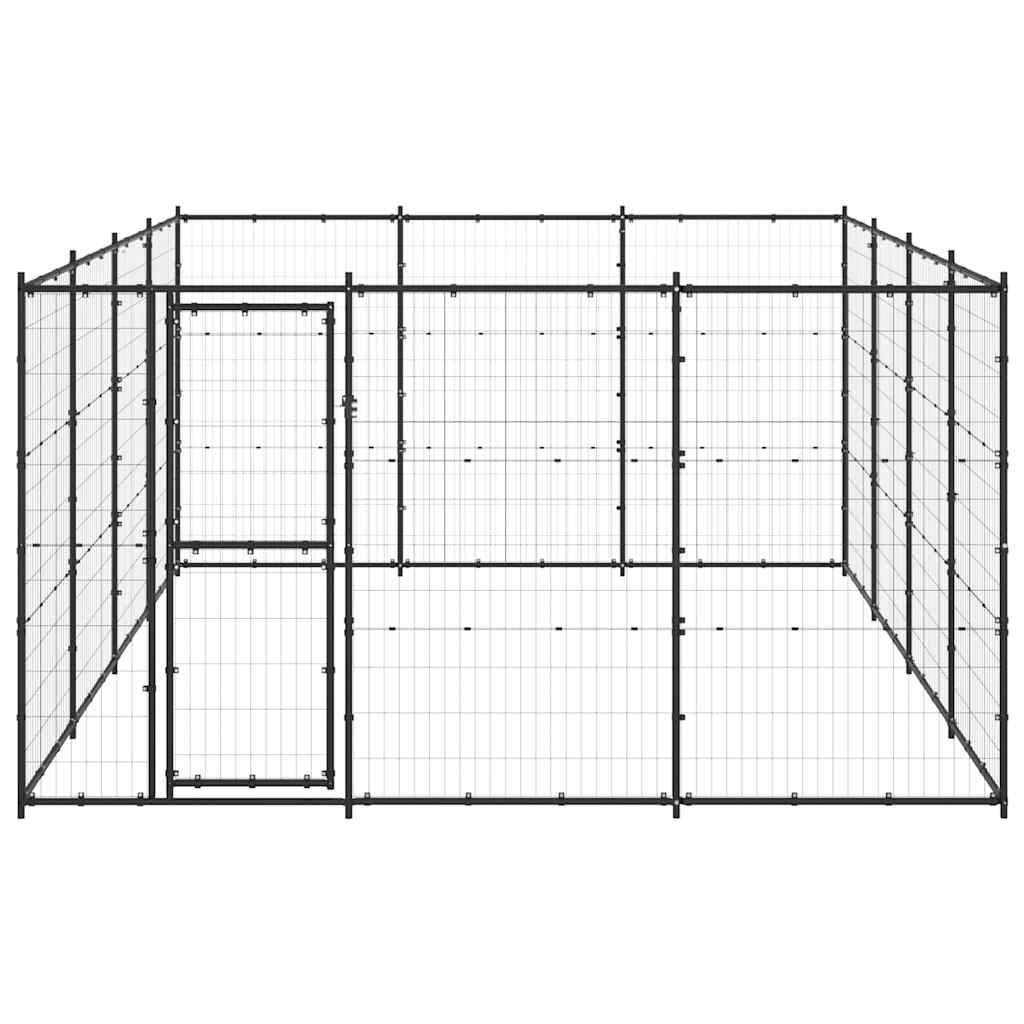 Outdoor Dog Kennel Steel 14.52 m²