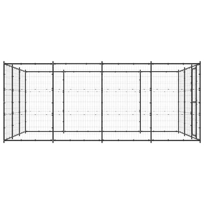 Outdoor Dog Kennel Steel 14.52 m²