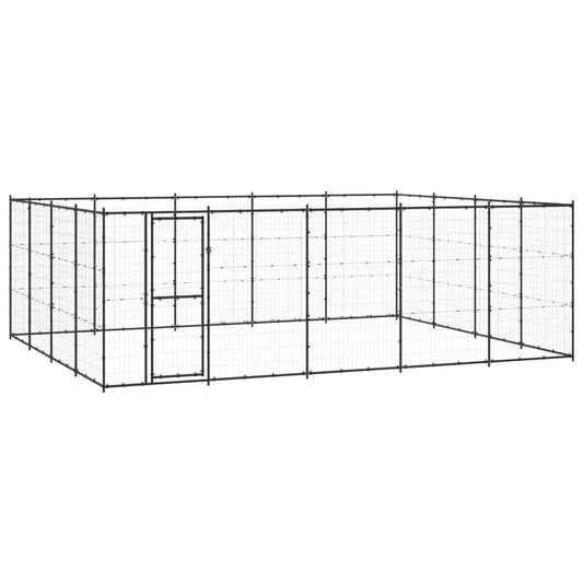 Outdoor Dog Kennel Steel 24.2 m²