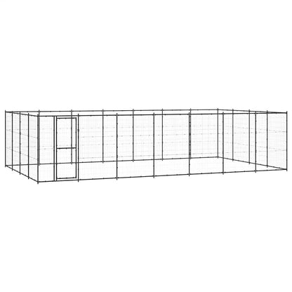 Outdoor Dog Kennel Steel 33.88 m²