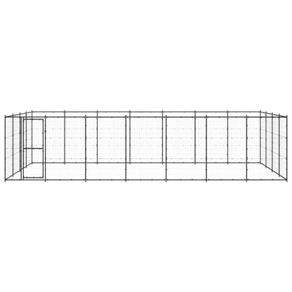 Outdoor Dog Kennel Steel 33.88 m²
