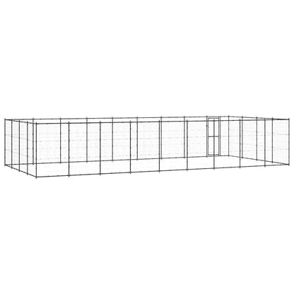 Outdoor Dog Kennel Steel 43.56 m²