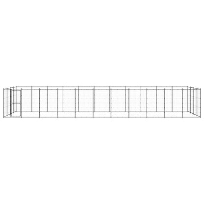 Outdoor Dog Kennel Steel 53.24 m²