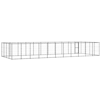 Outdoor Dog Kennel Steel 53.24 m²