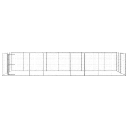 Outdoor Dog Kennel Galvanised Steel 43.56 m²
