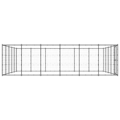 Outdoor Dog Kennel Steel 36.3 m²