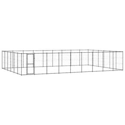 Outdoor Dog Kennel Steel 65.34 m²