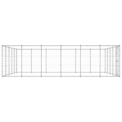 Outdoor Dog Kennel Galvanised Steel 36.3 m²