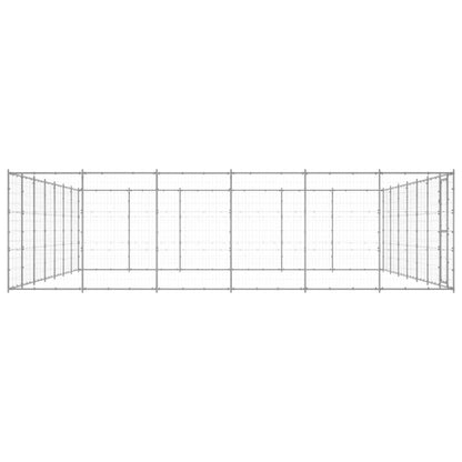 Outdoor Dog Kennel Galvanised Steel 50.82 m²