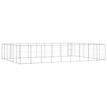 Outdoor Dog Kennel Galvanised Steel 65.34 m²