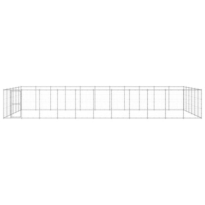 Outdoor Dog Kennel Galvanised Steel 79.86 m²