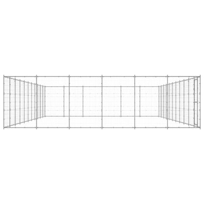 Outdoor Dog Kennel Galvanised Steel 79.86 m²