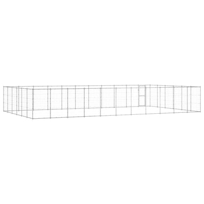 Outdoor Dog Kennel Galvanised Steel 79.86 m²