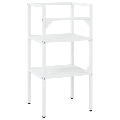 Bathroom Washbasin Frame White 40x38x83 cm Iron