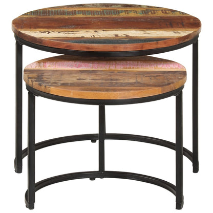 Nesting Tables 2 pcs Solid Reclaimed Wood