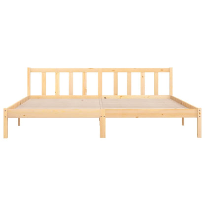 Bed Frame without Mattress Solid Wood Super King Size