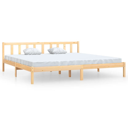 810102 vidaXL Bed Frame without Mattress Solid Wood 200x200 cm