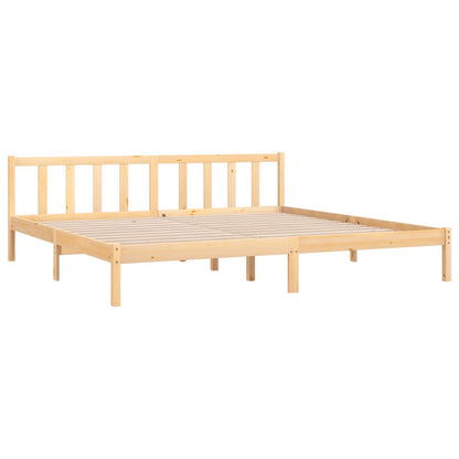 810102 vidaXL Bed Frame without Mattress Solid Wood 200x200 cm