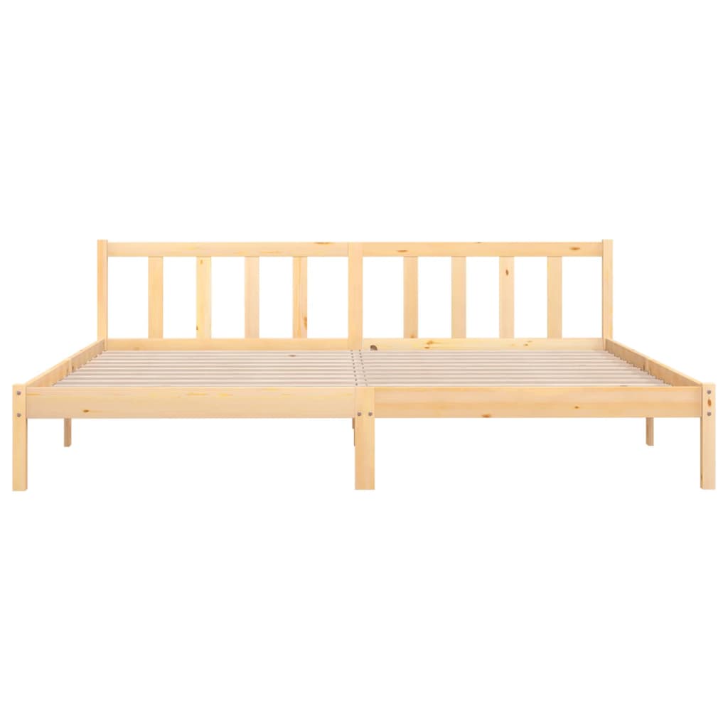 810102 vidaXL Bed Frame without Mattress Solid Wood 200x200 cm