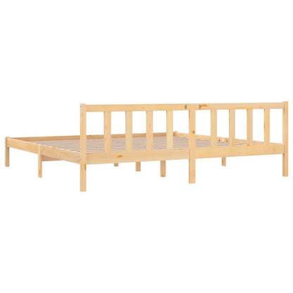 810102 vidaXL Bed Frame without Mattress Solid Wood 200x200 cm