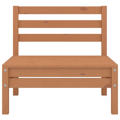 8 Piece Garden Lounge Set Honey Brown Solid Pinewood