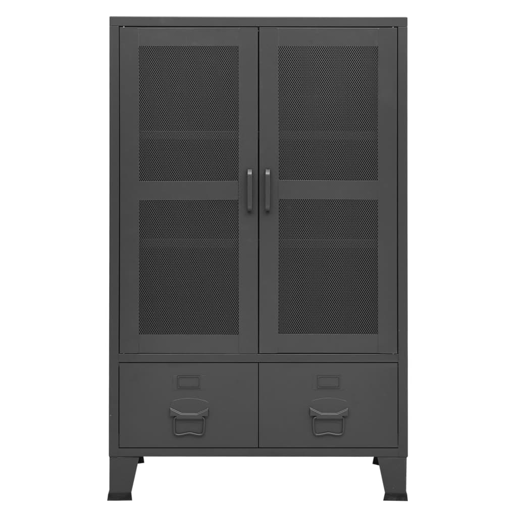 Industrial Storage Chest Anthracite Metal