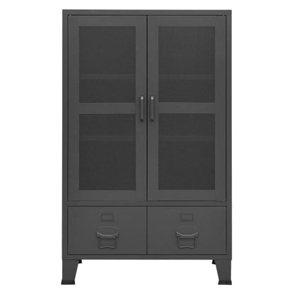 Industrial Storage Chest Anthracite Metal