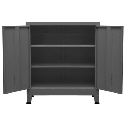 Industrial Storage Chest Anthracite Steel
