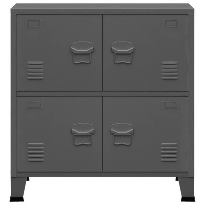 Industrial Storage Chest Anthracite 75x40x80 cm Steel