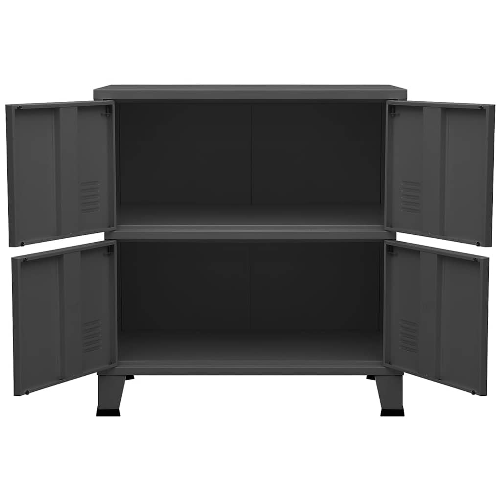 Industrial Storage Chest Anthracite 75x40x80 cm Steel