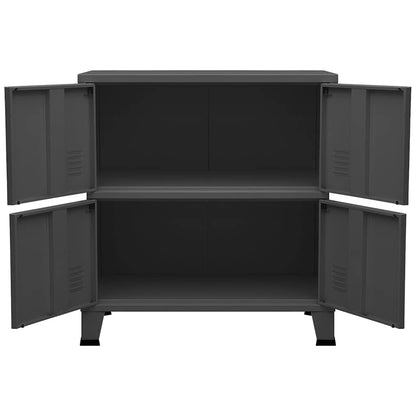 Industrial Storage Chest Anthracite 75x40x80 cm Steel