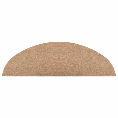 Stair Mats Self-adhesive 15 pcs 56x17x3 cm Beige