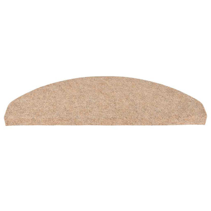 Stair Mats Self-adhesive 15 pcs 65x22.5x3.5 cm Beige